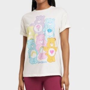 Women's Care Bears Short Sleeve Graphic T-Shirt Off-White Size Medium